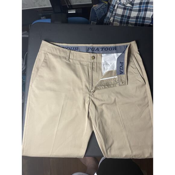 Men’s PGA Tour Golf Pants Khaki 34x30 - Picture 3 of 5